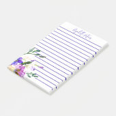 Roze en paarse bloemstuk gepersonaliseerd post-it® notes (Schuin)