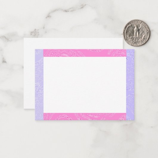 Roze en Paarse briefkaarten (Voorkant / Achterkant in situ)