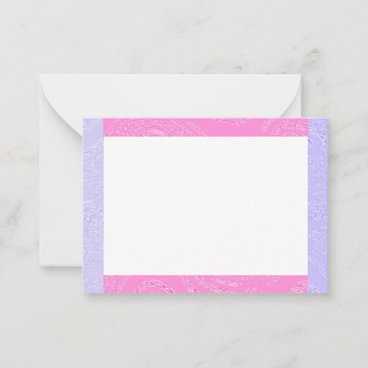 Roze en Paarse briefkaarten (Voorkant)