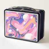 Roze en Paarse buitenruimte wervelen Abstract (Voorkant)