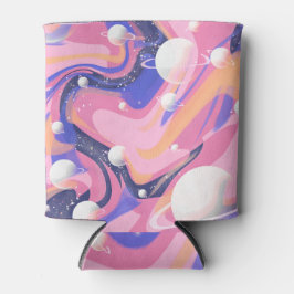 Roze en Paarse buitenruimte wervelen Abstract Blikjeskoeler