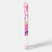Roze en Paarse buitenruimte wervelen Abstract Case-Mate iPhone Case (Achterkant / Links)