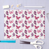 Roze en Paarse butterflies (Design 59 Roze reeks) Tissuepapier (Craft)