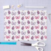 Roze en Paarse butterflies (Design 64 Roze reeks) Tissuepapier (Craft)