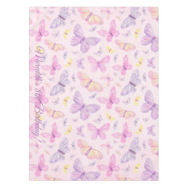 Roze en Paarse Butterfly Party Tafeldoek Tafelkleed