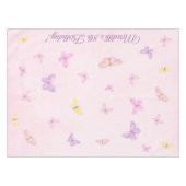 Roze en Paarse Butterfly Party Tafeldoek Tafelkleed (Voorkant (Horizontaal))