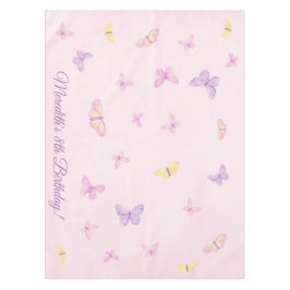 Roze en Paarse Butterfly Party Tafeldoek Tafelkleed