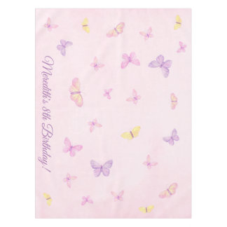 Roze en Paarse Butterfly Party Tafeldoek Tafelkleed