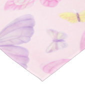 Roze en Paarse Butterfly Party Tafeldoek Tafelkleed (Gekanteld)