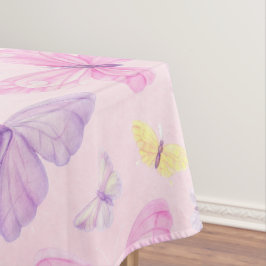Roze en Paarse Butterfly Party Tafeldoek Tafelkleed