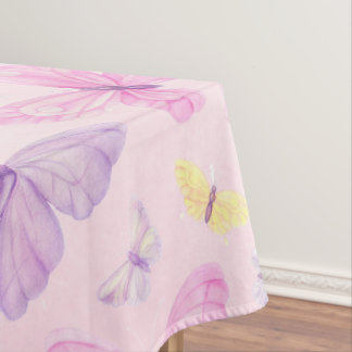 Roze en Paarse Butterfly Party Tafeldoek Tafelkleed