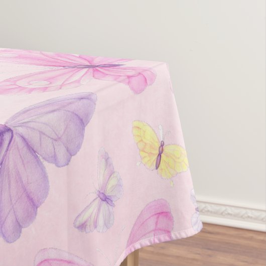 Roze en Paarse Butterfly Party Tafeldoek Tafelkleed (Voorbeeld)