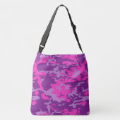 Roze en Paarse Camo Crossbody Tas (Achterkant)