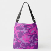 Roze en Paarse Camo Crossbody Tas (Voorkant)