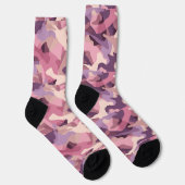 Roze en paarse camouflagepatroon sokken (Rechts)
