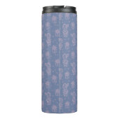 Roze en Paarse Cartoon Cactus Patroon Thermosbeker (Achterkant)