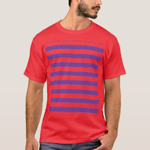 Roze en paarse Cheshire Cat strepen cadeau meisje T-shirt