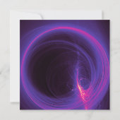 Roze en Paarse Circulaire Abstracte verjaardag Kaart (Achterkant)