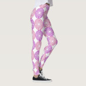 Roze en paarse cirkel leggings (Rechts)
