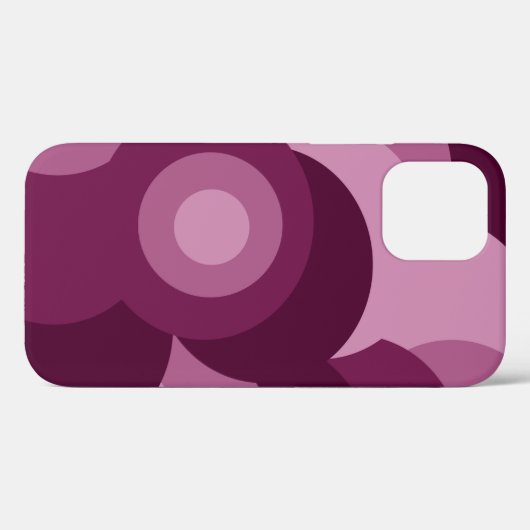 Roze en paarse cirkelenpatroon Case-Mate iPhone case (Achterkant (horizontaal))