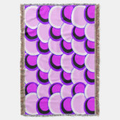 Roze en Paarse cirkels Deken (Voorkant Verticaal)