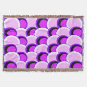 Roze en Paarse cirkels Deken (Voorkant)