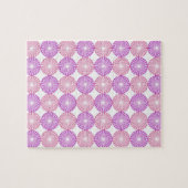 Roze en paarse cirkels legpuzzel (Horizontaal)
