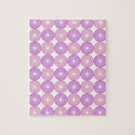 Roze en paarse cirkels legpuzzel (Verticaal)