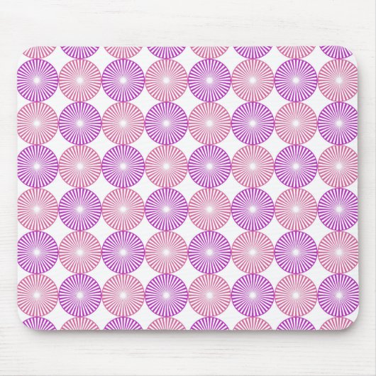 Roze en paarse cirkels muismat (Voorkant)