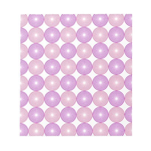 Roze en paarse cirkels notitieblok (Voorkant)