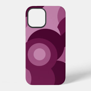 roze en paarse cirkels patroon iPhone 12 hoesje