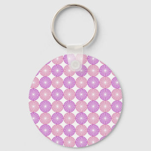 Roze en paarse cirkels sleutelhanger