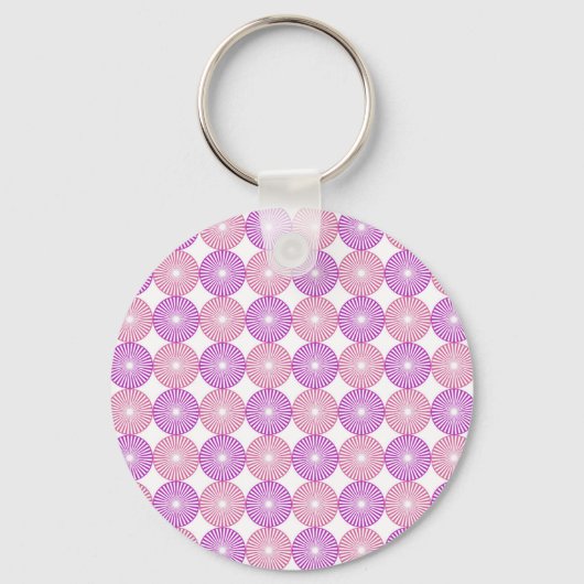 Roze en paarse cirkels sleutelhanger (Voorkant)