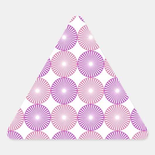 Roze en paarse cirkels sticker (Voorkant)