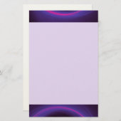 Roze en Paarse cirkelvormig abstract ontwerp Briefpapier (Voorkant / Achterkant)