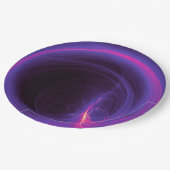 Roze en Paarse cirkelvormig abstract ontwerp Papieren Bordje (Gekanteld)