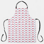 Roze en Paarse Coquette Bows Schort (Voorkant)