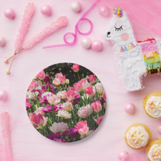 Roze en Paarse Delight Papieren Bordje