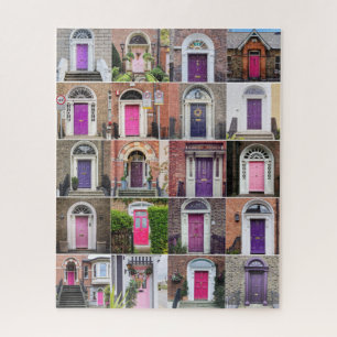 Roze en Paarse deuren van Dublin Legpuzzel