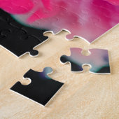 Roze en Paarse digitale rook Legpuzzel (Zijkant)