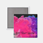 Roze en Paarse digitale rook Magneet (Voorkant / Achterkant)