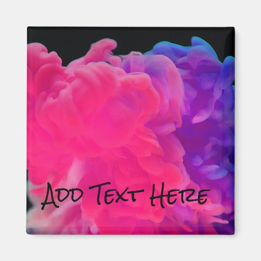 Roze en Paarse digitale rook Magneet (Voorkant)