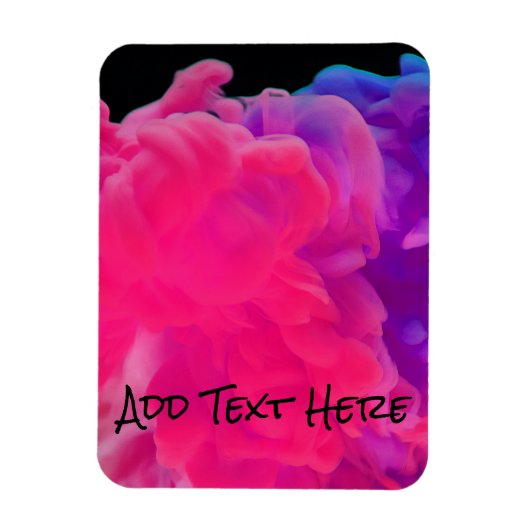 Roze en Paarse digitale rook Magneet (Verticaal)