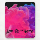 Roze en Paarse digitale rook Muismat (Voorkant)