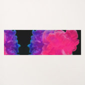 Roze en Paarse digitale rook Yogamat (Achterkant (horizontaal))
