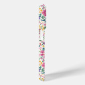 Roze en paarse Ditsy-bloemen Monogram Case-Mate iPhone Case (Achterkant / Rechts)