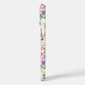 Roze en paarse Ditsy-bloemen Monogram Case-Mate iPhone Case (Achterkant / Links)