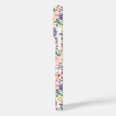 Roze en paarse Ditsy-bloemen Monogram Case-Mate iPhone Case (Achterkant / Links)