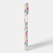 Roze en paarse Ditsy-bloemen Monogram Case-Mate iPhone Case (Achterkant / Rechts)