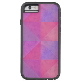 Roze en Paarse Driehoeken Watercolor Kunst Case-Mate iPhone Case